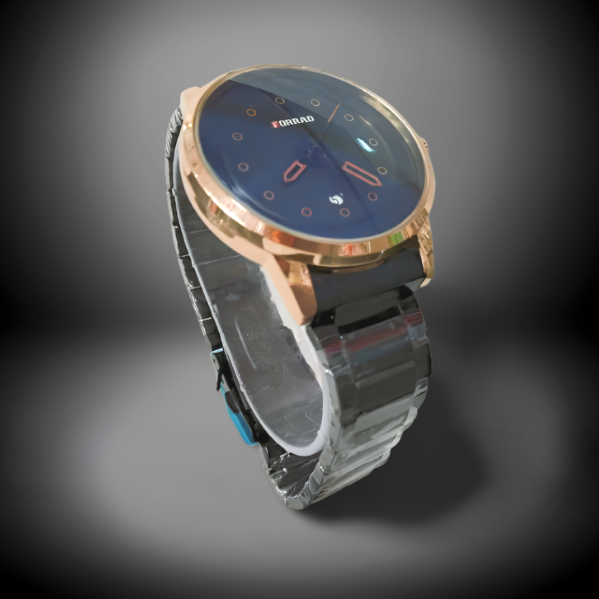 Forrad Men's Analog Watch – Stainless Steel Strap & Date Display – Durable Casual Wristwatch