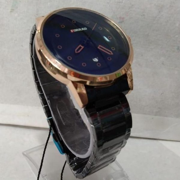 Forrad Men's Analog Watch – Stainless Steel Strap & Date Display – Durable Casual Wristwatch