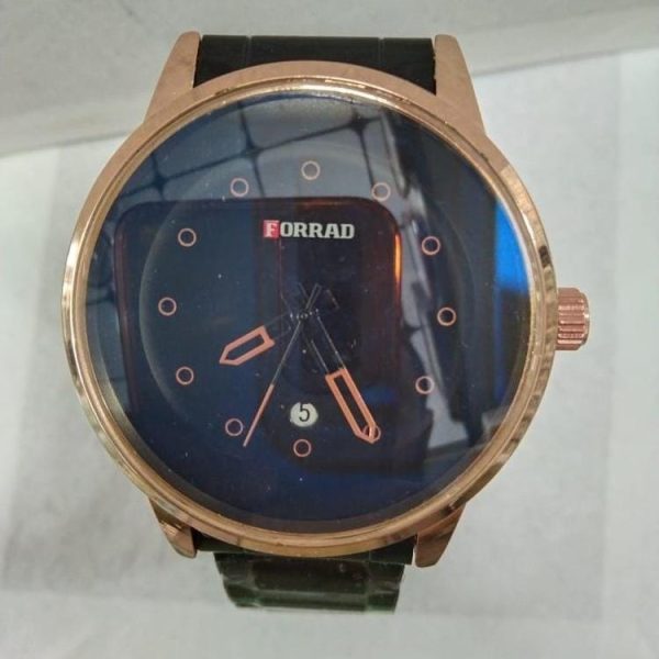 Forrad Men's Analog Watch – Stainless Steel Strap & Date Display – Durable Casual Wristwatch