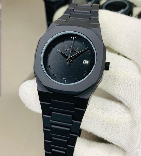 Full Black Aura Quartz Watch – Lightweight, Premium Analog Watch for Men