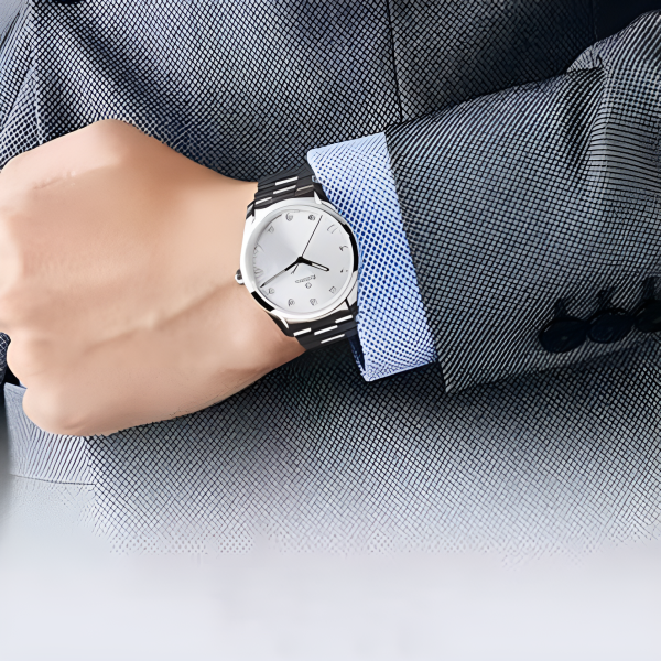 Rado Men’s Formal Stainless Steel Watch – Premium Quality with Gift Box