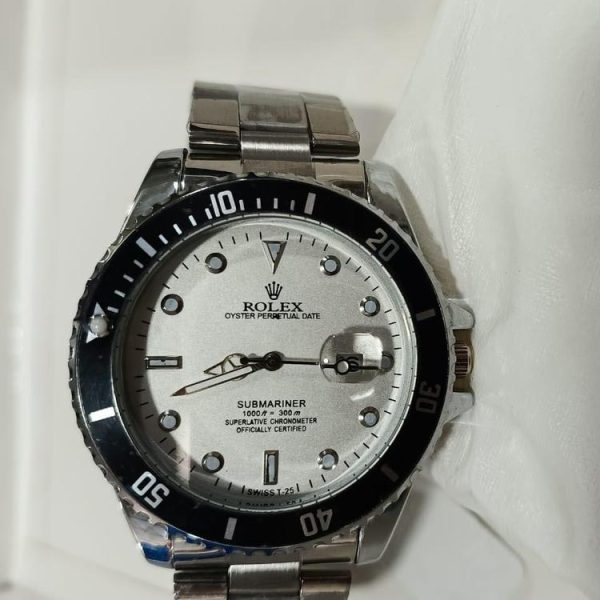 Rolex Men's Quartz Watch – Stainless Steel Strap | Formal Wristwatch